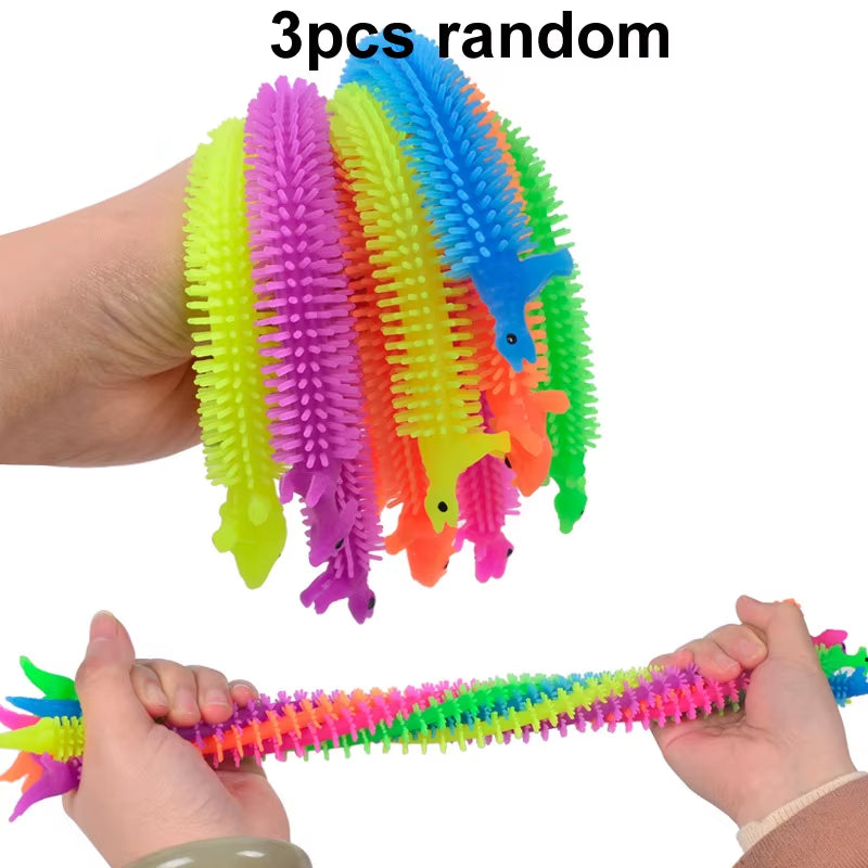 Cute Caterpillar Unicorn Animals Squishy Kids Sensory Fidget Decompression Toys for Children Adults Autism Stress Relief Gifts