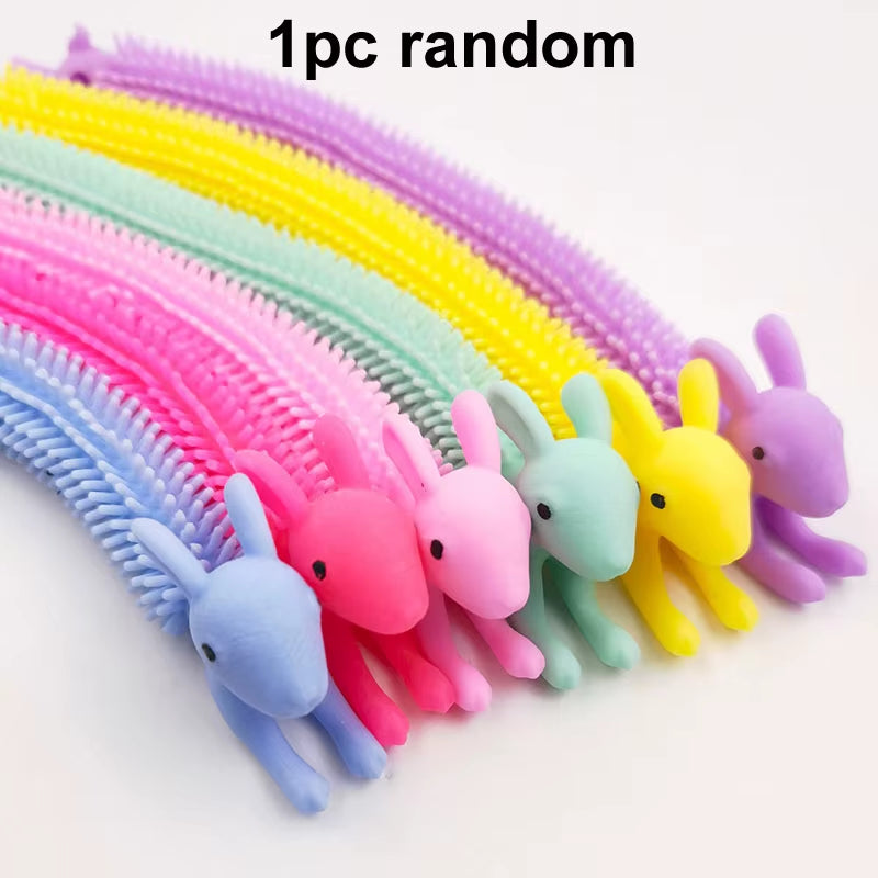 Cute Caterpillar Unicorn Animals Squishy Kids Sensory Fidget Decompression Toys for Children Adults Autism Stress Relief Gifts