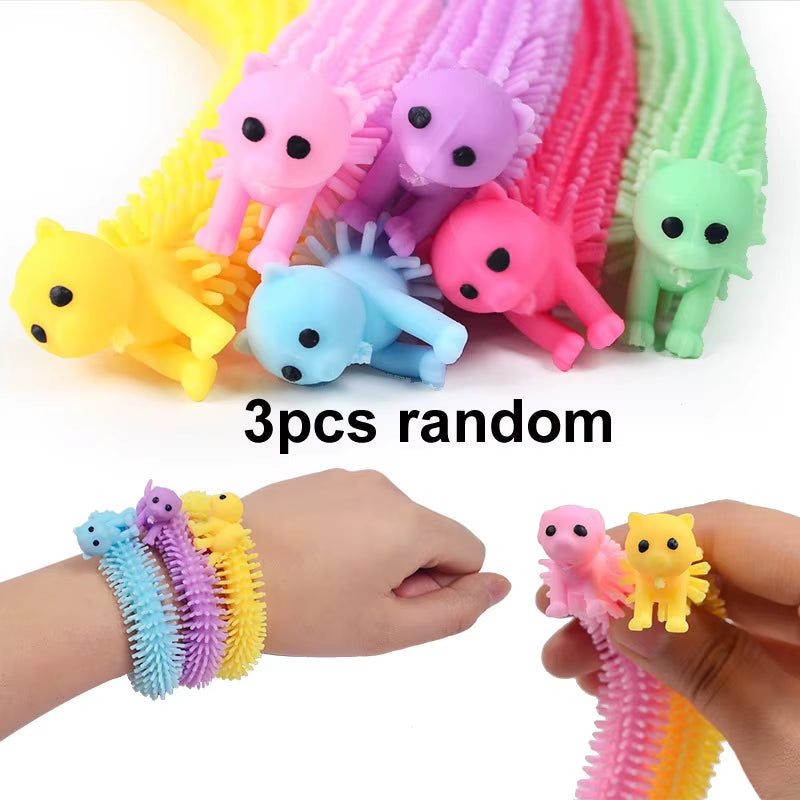 Cute Caterpillar Unicorn Animals Squishy Kids Sensory Fidget Decompression Toys for Children Adults Autism Stress Relief Gifts