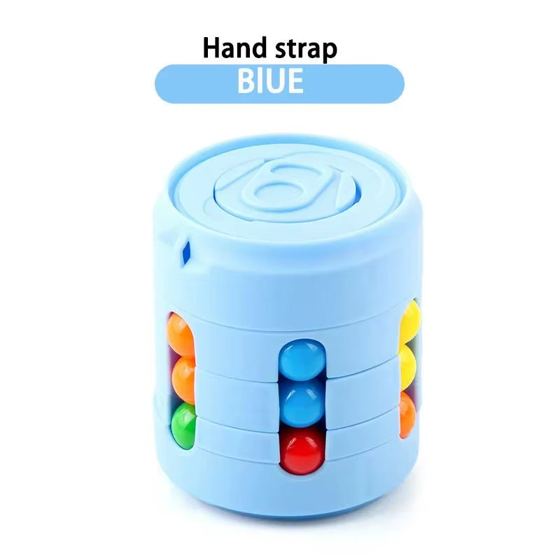 Multiple Functions Fidget Spinner Magic Colorful Beans Finger Spinning Relieves Stress Decompression Tool for Children and Adult