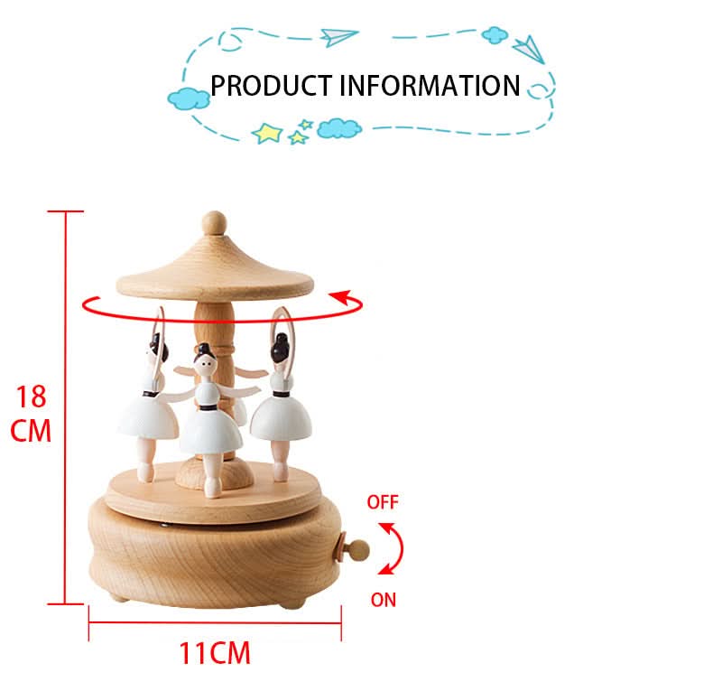 Ballerina Carousel Music Box