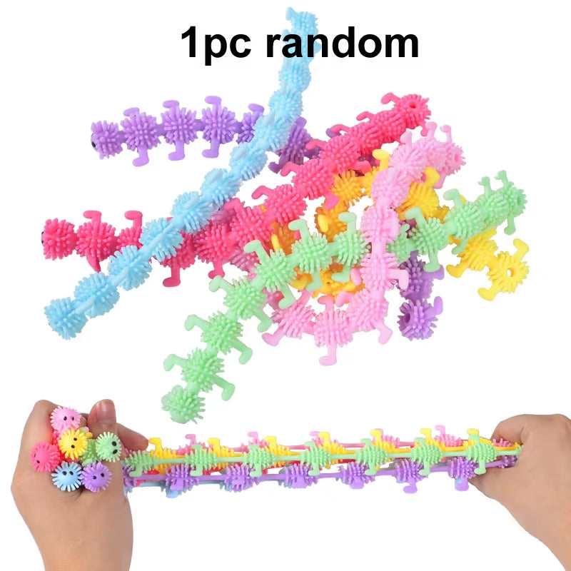Cute Caterpillar Unicorn Animals Squishy Kids Sensory Fidget Decompression Toys for Children Adults Autism Stress Relief Gifts