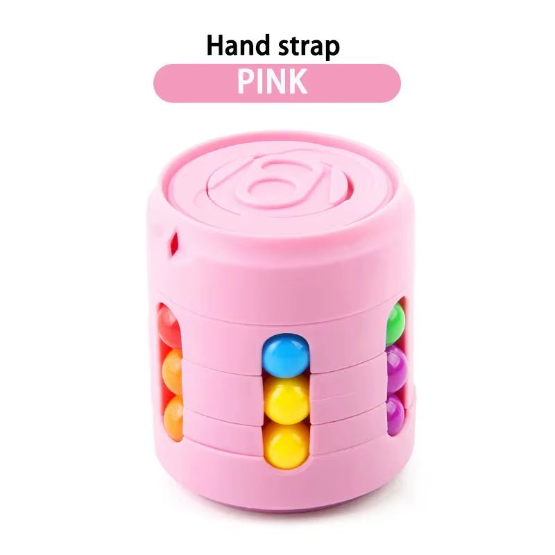 Multiple Functions Fidget Spinner Magic Colorful Beans Finger Spinning Relieves Stress Decompression Tool for Children and Adult