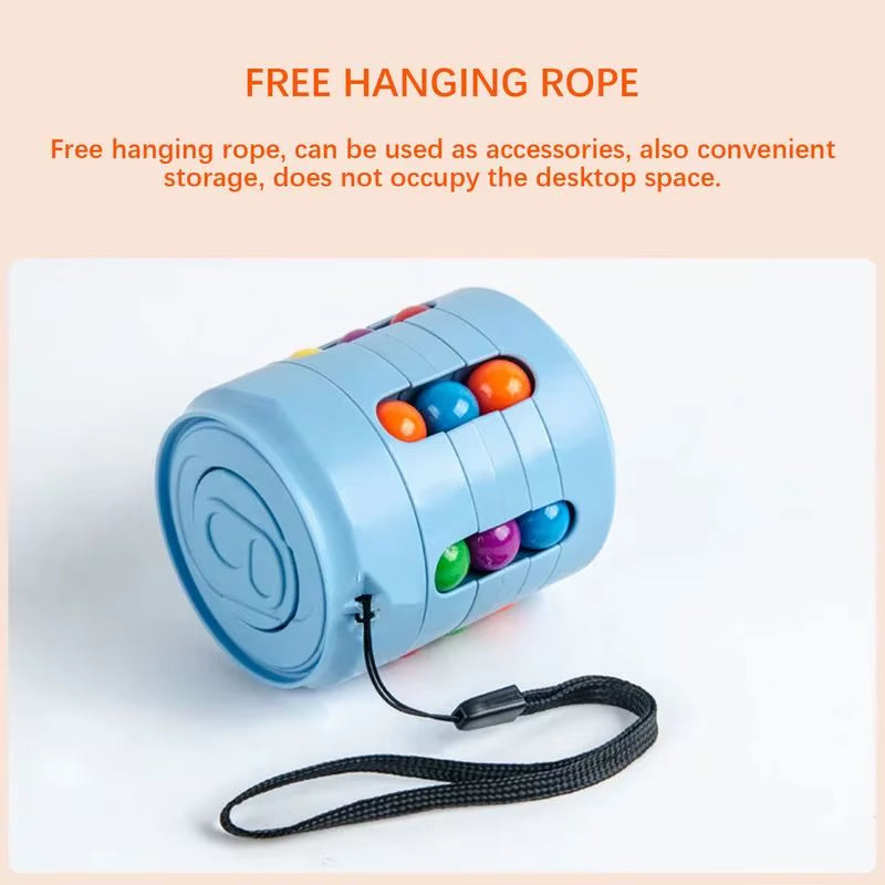 Multiple Functions Fidget Spinner Magic Colorful Beans Finger Spinning Relieves Stress Decompression Tool for Children and Adult
