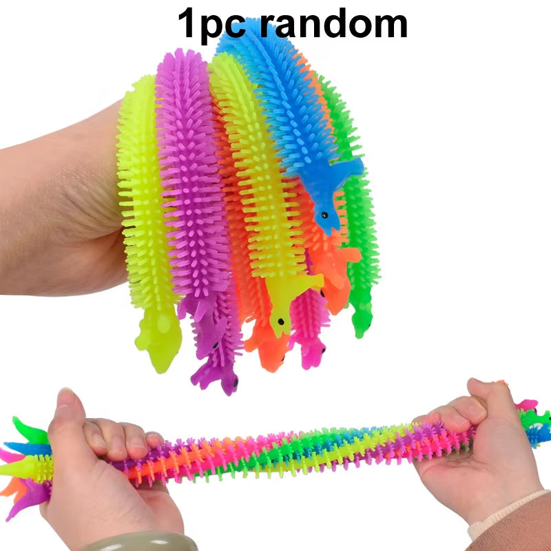 Cute Caterpillar Unicorn Animals Squishy Kids Sensory Fidget Decompression Toys for Children Adults Autism Stress Relief Gifts