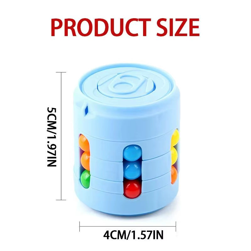Multiple Functions Fidget Spinner Magic Colorful Beans Finger Spinning Relieves Stress Decompression Tool for Children and Adult