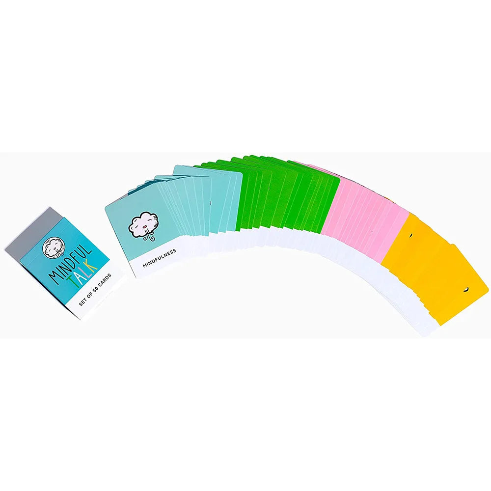 50 Cards Mindful Talk English Version of Mindful Talk Children'S Card Game Family Party Leisure Cards Gifts