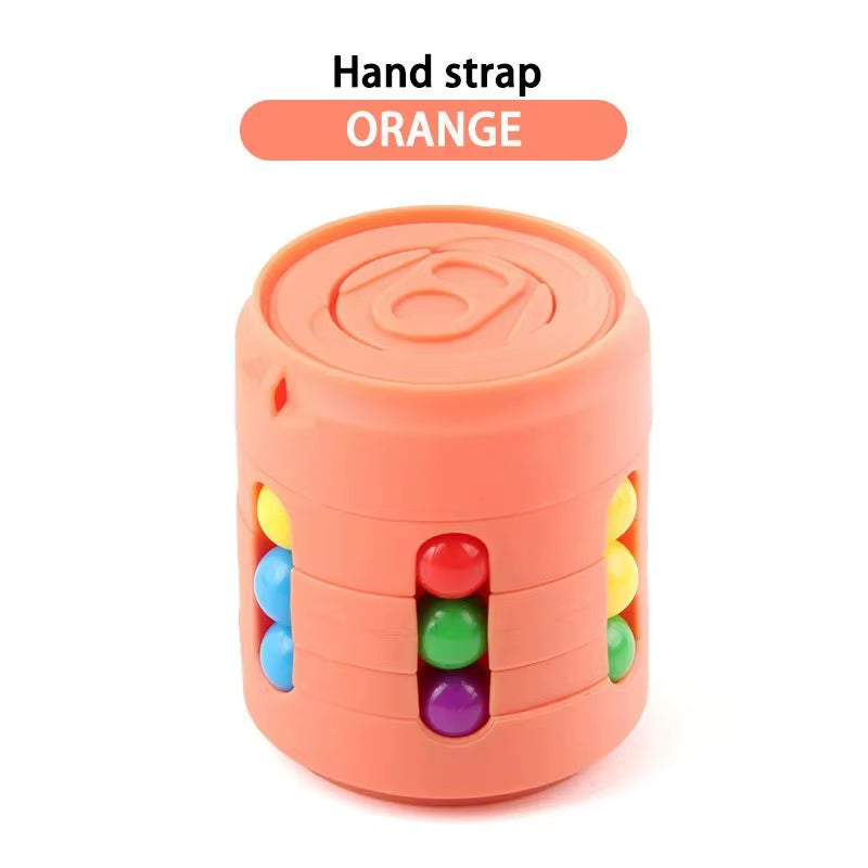 Multiple Functions Fidget Spinner Magic Colorful Beans Finger Spinning Relieves Stress Decompression Tool for Children and Adult