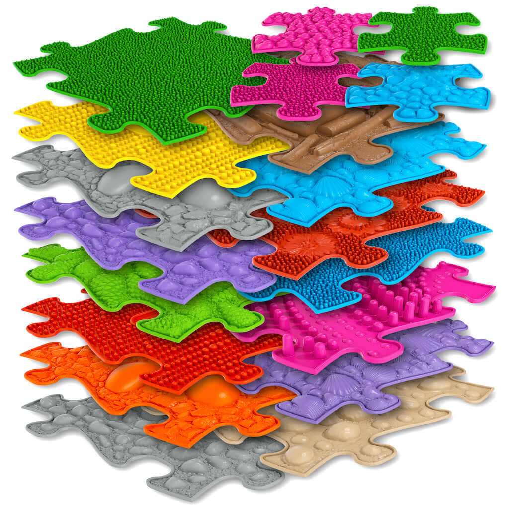 Extra Large Waterproof tactile floor mat set