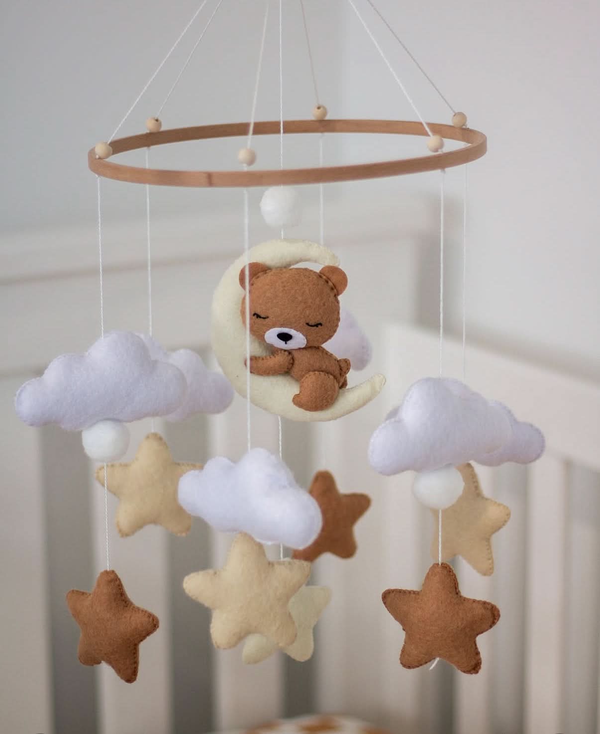 Brown Teddy Nursery Mobile