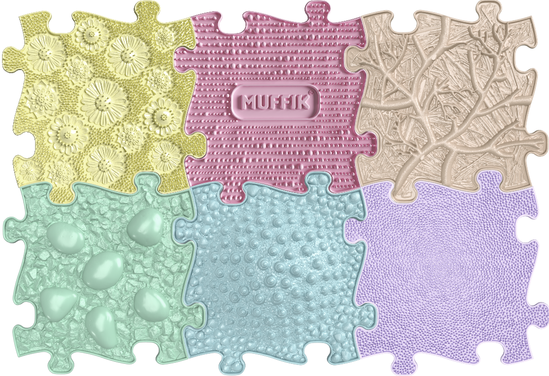 Tots Sensory Playmat Set 2 PASTEL