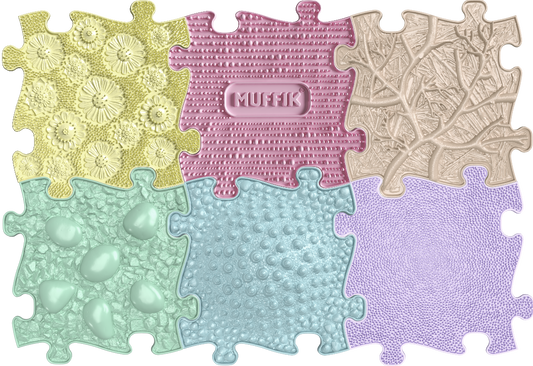 Tots Sensory Playmat Set 2 PASTEL