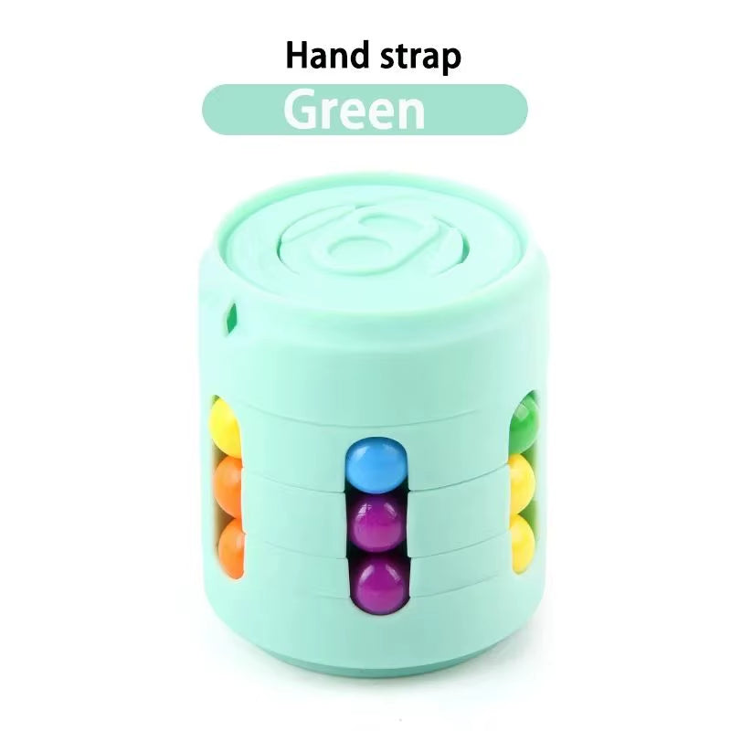 Multiple Functions Fidget Spinner Magic Colorful Beans Finger Spinning Relieves Stress Decompression Tool for Children and Adult