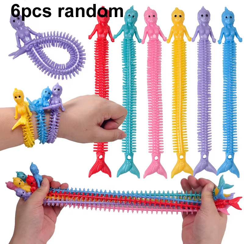 Cute Caterpillar Unicorn Animals Squishy Kids Sensory Fidget Decompression Toys for Children Adults Autism Stress Relief Gifts