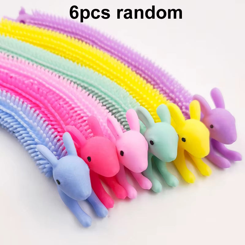 Cute Caterpillar Unicorn Animals Squishy Kids Sensory Fidget Decompression Toys for Children Adults Autism Stress Relief Gifts