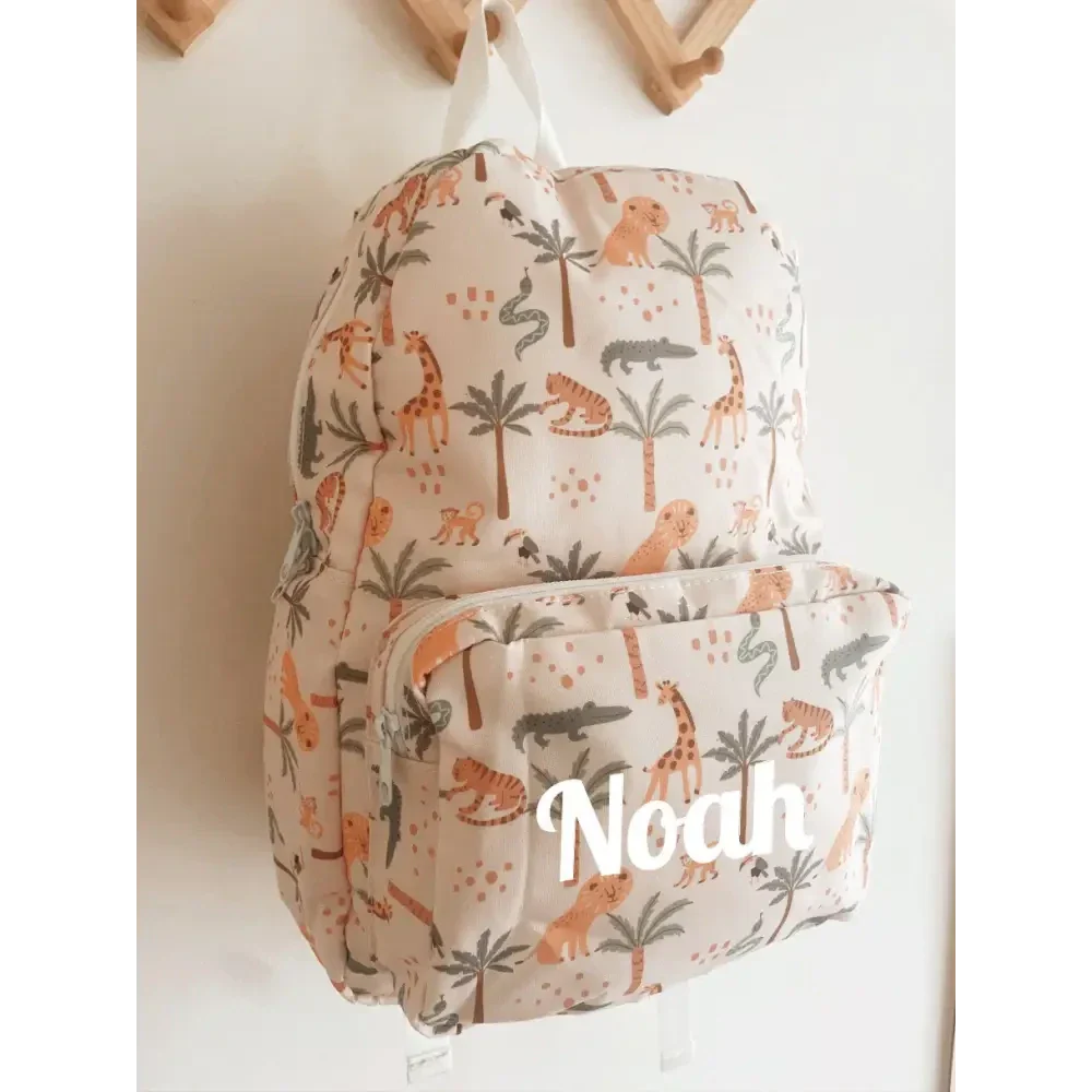 Log On Backpack Mini Personalised Kids Backpack - Safari – Mini Planete
